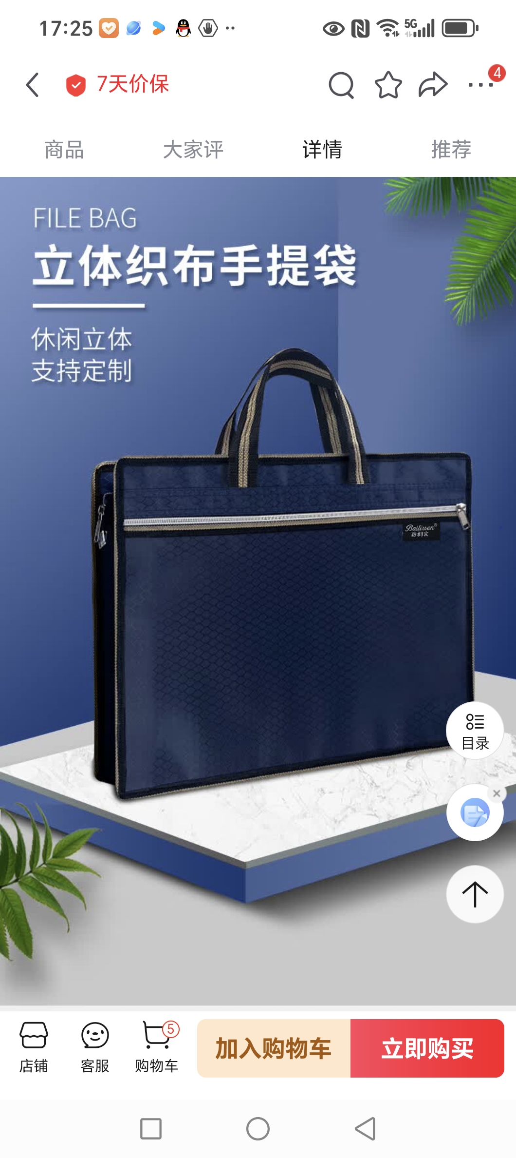 得力/deli DL11 文件袋 手提袋